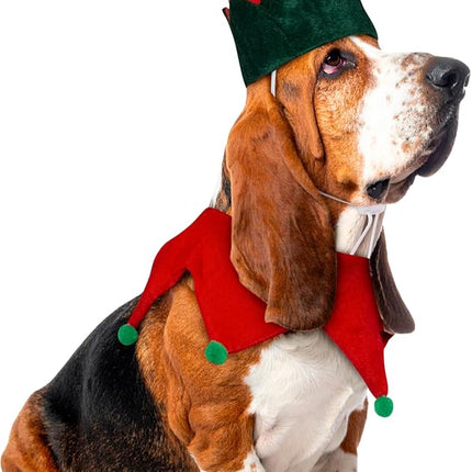 Rubie's Christmas Collection Pet Elf Hat with Bell, Medium to Large