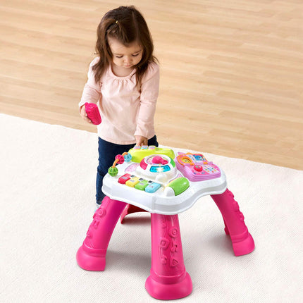 (Pink) - VTech Sit-To-Stand Learn & Discover Table, Pink