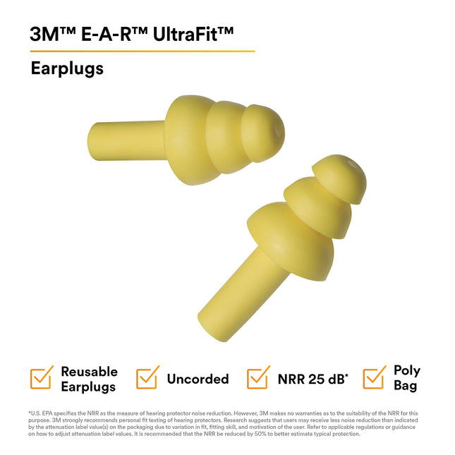 Bouchons d'oreille non cordés 3M E-A-R UltraFit 340-4003
