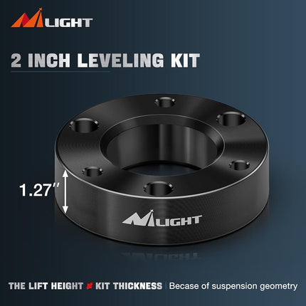 Nilight 2" Front Leveling Lift Kit for Dodge Ram 1500 4WD 2006 2007 2008 2009 2010 2011 2012 2013 2014 2015 2016 2017 2018 2019 2020 2021 2022 2023Strut Spacer Suspension Lift Kits