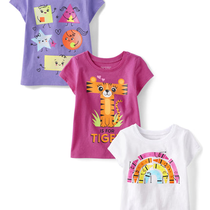 The Children's Place Baby Girls' and Toddler 3-Pac