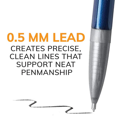 BIC Xtra-Precision Mechanical Pencil, Metallic Barrel, Fine Point (0.5mm), 24-Count, Doesn't Smudge and Erases Cleanly