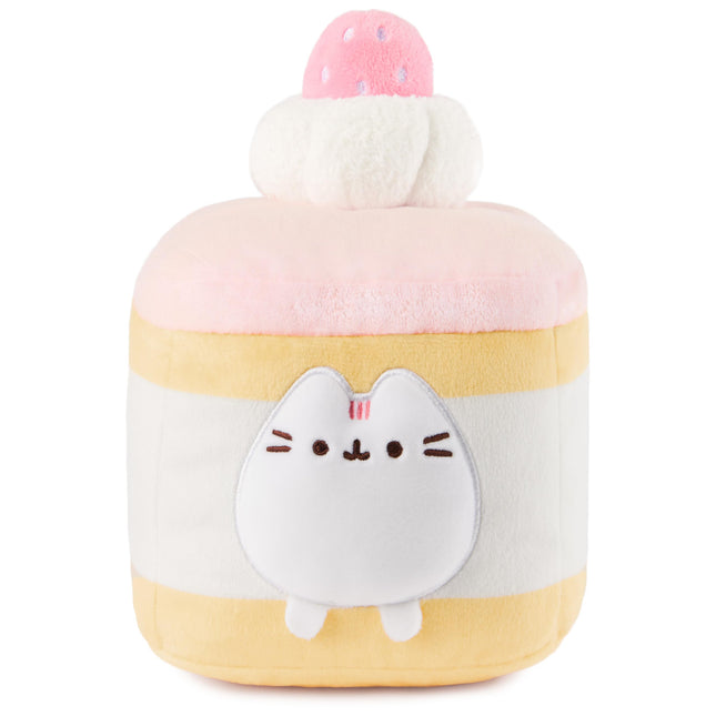 GUND Pusheen Strawberry Sponge Cake Plush, Squishy