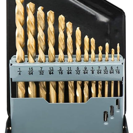 NEIKO 10038A Left-Hand Drill-Bit Set, High-Speed S