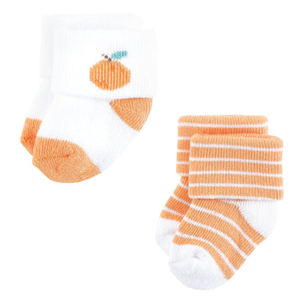 Hudson Baby Unisex Baby Cotton Rich Newborn and Terry Socks, Fruity, 6-12 Months, Fruity, 6-12 Months