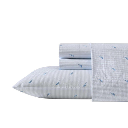 Nautica - King Sheets, Cotton Percale Bedding Set,