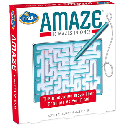 ThinkFun Amaze - 16 laberintos, justo en tu mano