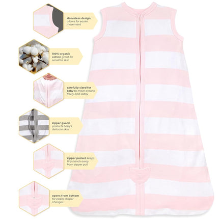 Manta para bebé Burt's Bees Baby Beekeeper, 100% algodón orgánico unisex, para niña o niño, saco de transición, peso ligero 0.5 TOG o peso medio 1.5 TOG, ropa de dormir esencial para recién nacido,