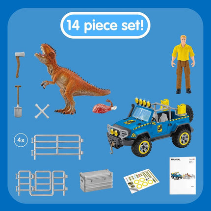 Schleich Dinosaurs - 36Pc Off-Road Vehicle With Dino Outpost | 41464