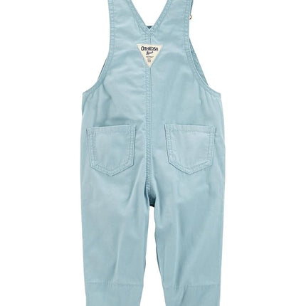 OshKosh B'Gosh Girls' World's Best Overalls, Flower Green, 24 Months