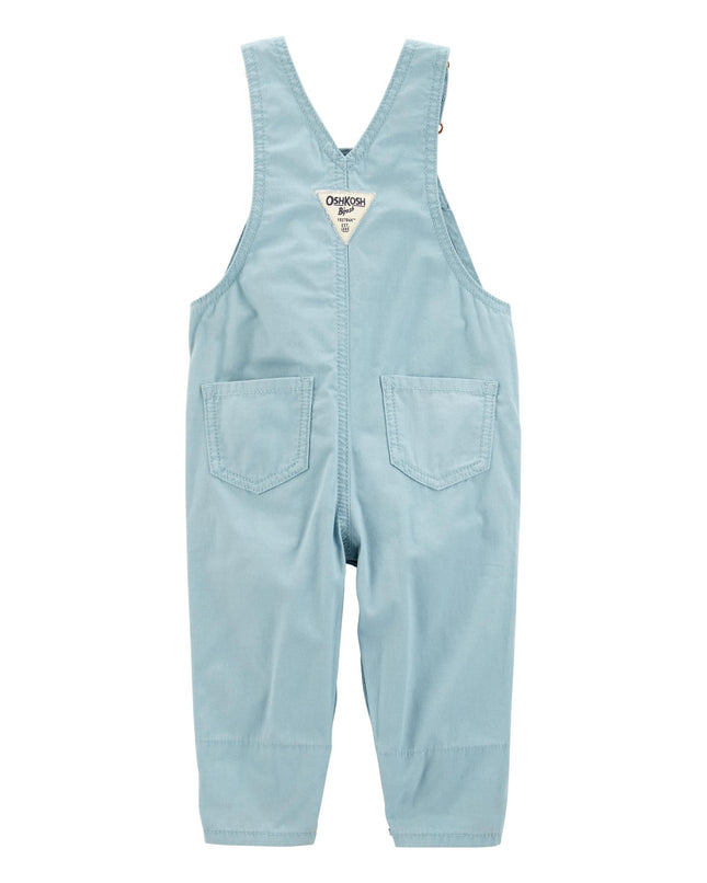 OshKosh B'Gosh Girls' World's Best Overalls, Flower Green, 24 Months