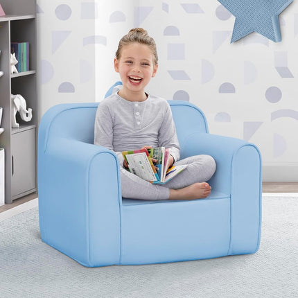 Delta Children Cozee Chair, Powder Blue - Age 18 Months and Up