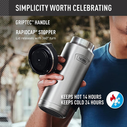 Granite-32 oz Stainless Steel Water Bottle w/Screw Top