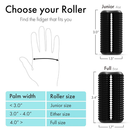 ONO Roller - Handheld Fidget Toy for Adults | Help Relieve Stress, Anxiety, Tension | Promotes Focus, Clarity | Compact, Portable Design (Acupressure, Junior Size)