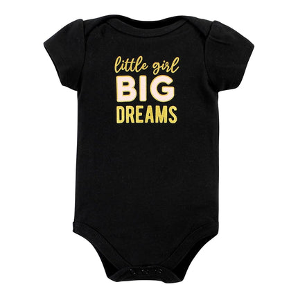 Hudson Baby Baby Cotton Bodysuits, Cinnamon Hearts, 12-18 Months