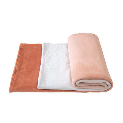 Elegant Comfort Luxury Velvety Feel Blanket, All-Season Lightweight Blanket, Ultra Plush, Soft, Cozy-Fuzzy Flannel Fleece for Couch, Sofa, Bed, Travel, Ombre Design, Twin/Twin XL, Dusty Rose
