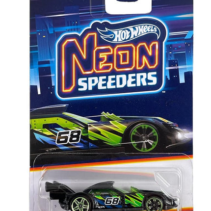 Hot Wheels Neon Speeders 1:64 Vehículo Metálico (GT Hunter 5/8)