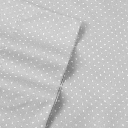 Sweet Home Collection Microfiber Deep Pocket Set-Extra Pillow Cases, Value, Dot Gray, Full