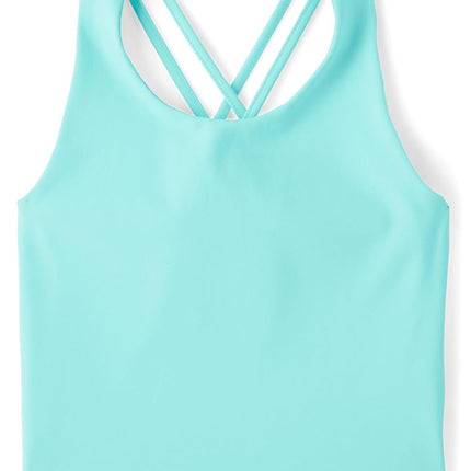 The Children's Place Girls' Atheletic Sleeveless Tank Tops, Seagrove, X-Large