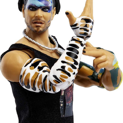 WWE MATTEL WWE Ultimate Edition Jeff Hardy Action Figure, 6-inch Collectible with Interchangeable Head, Swappable Hands & Entrance Gear for Ages 8 Years Old & Up, Multicolor (HDC93)