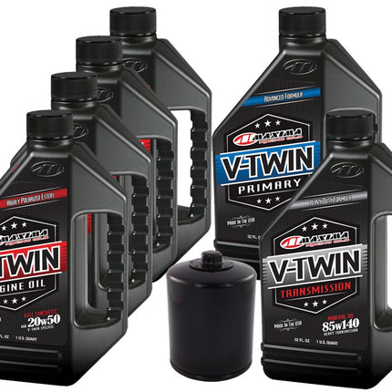 MaximaHiflofiltro VTTOCK14 Kit de vidange d'huile moteur complet pour V-Twin entièrement synthétique Harley Davidson Twin Cam, 5,7 litres