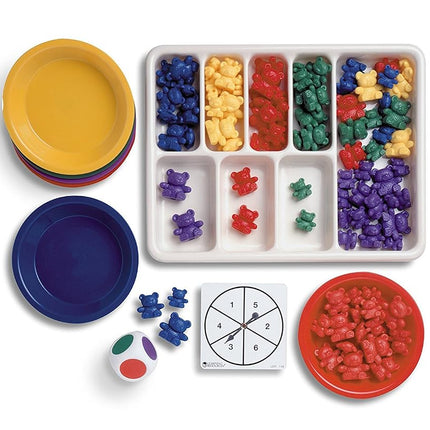Learning Resources (UK Direct Account LER0757 The Original Three Family Sort, Pattern & Play Set Classroom Supplies with Compare Bears Maths Counters