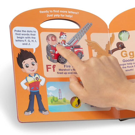 Melissa & Doug PAW Patrol Children's Book - Poke-A-Dot: Alphabet Adventure, Multicolor, 33263
