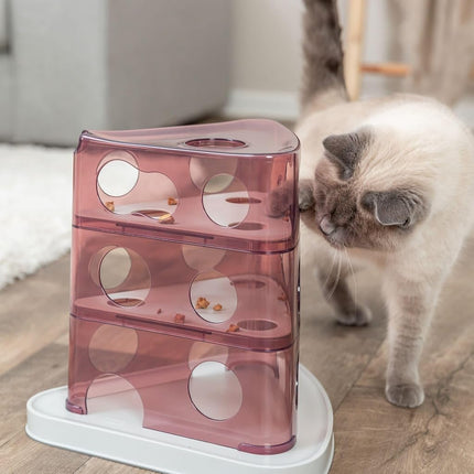 Trixie Cheese Tower Interactive Cat Toy, Enrichment Toys for Indoor Cats