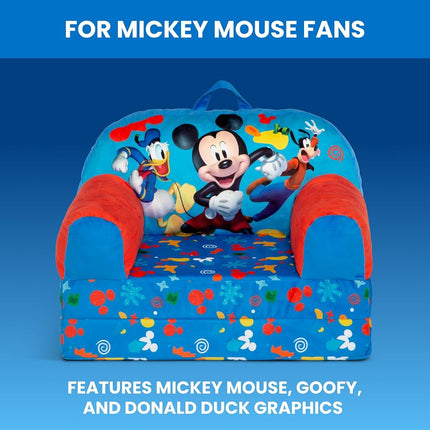 Delta Children Kids Folding Chair, Foam and fabric, Mickey Mouse
