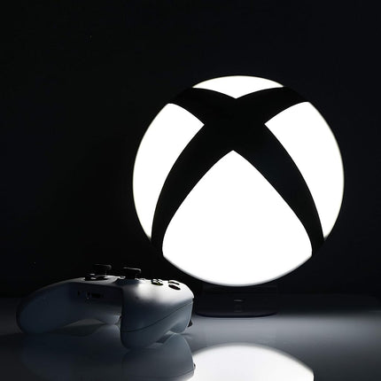 Paladone Xbox Lamp | 3D Iconic Night Light USB Or Battery Powered | Ideal for Bedrooms, Office, Study, Dining Room Logo | ABS Plastic, Black/White