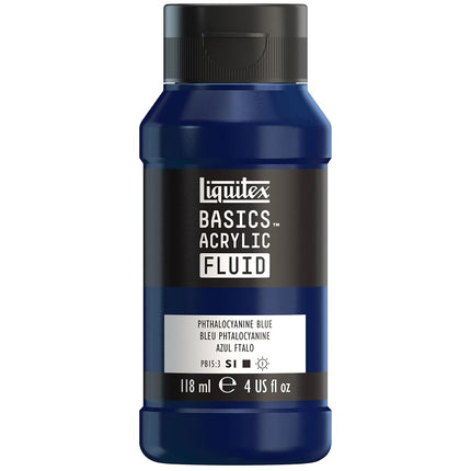 Liquitex BASICS Acrylic Fluid Paint, 118ml (4-oz) 