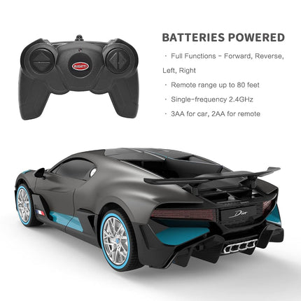 Bugatti RC Car RASTAR 1:24 Bugatti Divo Remote Control Toy Model Car for Boys Kids Adults