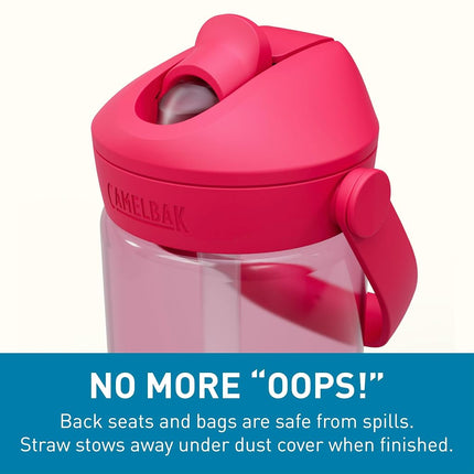 Camelbak THRIVE FLIP STRAW KIDS 415 ml – sport bottle – leak-proof – child-friendly size – easy drinking closure – ideal for on the go – grapefruit, size: OS