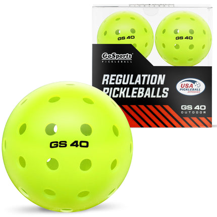 GoSports GS 40 Pickleball Balls - 4 Pack of Regula