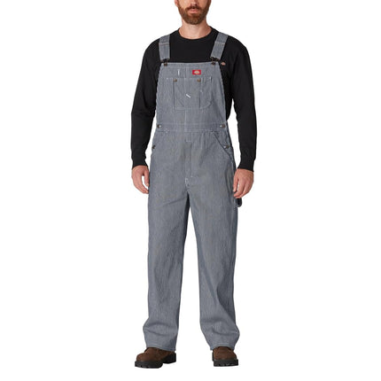 Dickies Peto de trabajo de mezclilla para hombre, rayas Hickory, 38X30
