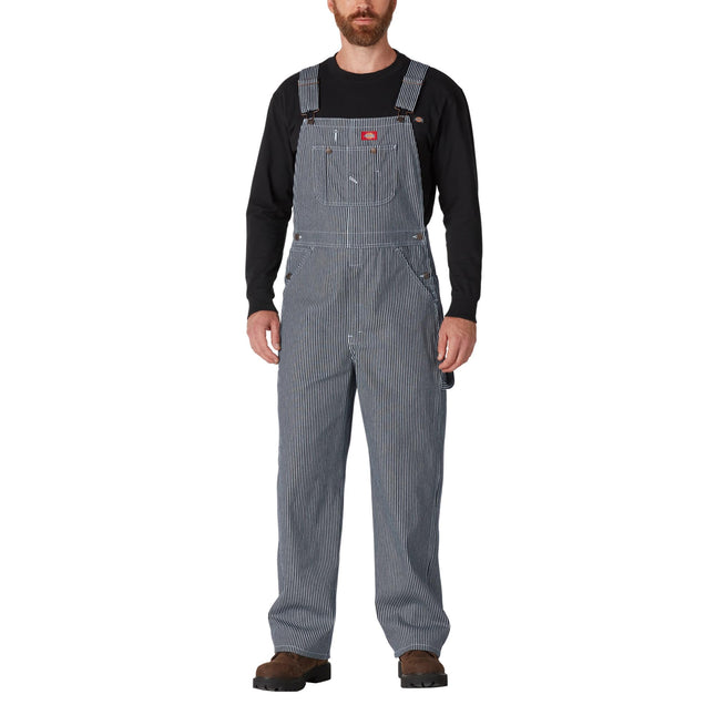 Dickies Men's Bib Overall, Hickory Stripe, 32X30