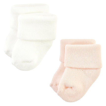 Chaussettes en tissu éponge et coton riche unisexe pour nouveau-né Hudson Baby, motif rayures roses, 6-12 mois, motif rayures roses, 6-12 mois