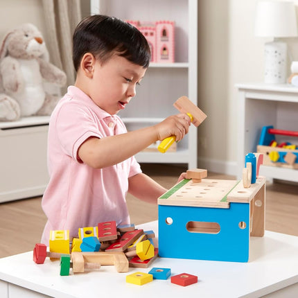 Melissa & Doug Hammer and Saw Tool Bench | Pretend Play | Play Set | 3+ | Boy or Girl