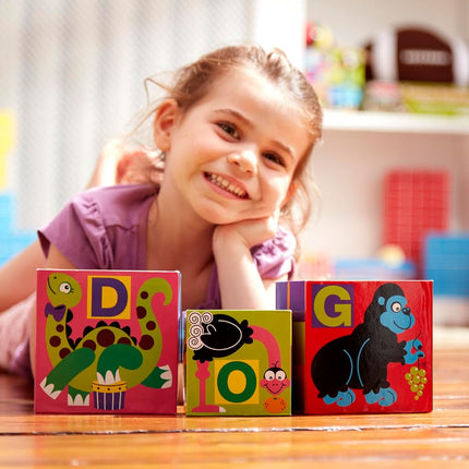 Alphabet Nesting & Stacking Cardboard Blocks