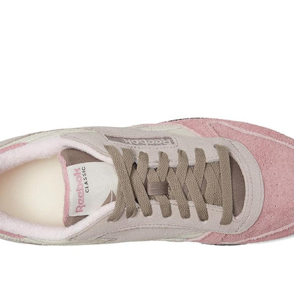 Reebok Unisex-Adult Classic Leather V1 Sneaker, Sand/Hazy Grey/Dusty Rose, 12.5 Women/11 Men