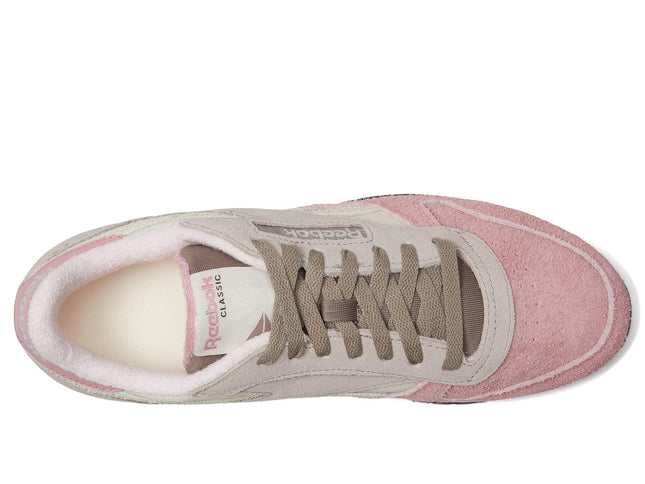Reebok Unisex-Adult Classic Leather V1 Sneaker, Sand/Hazy Grey/Dusty Rose, 9 Women/7.5 Men