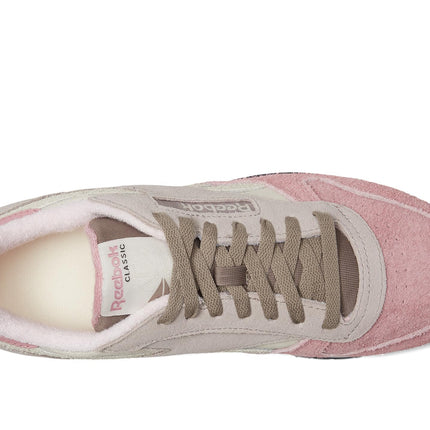 Reebok Unisex-Adult Classic Leather V1 Sneaker, Sand/Hazy Grey/Dusty Rose, 12.5 Women/11 Men