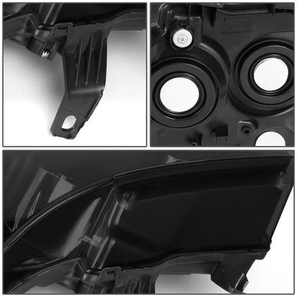 DNA MOTORING HL-OH-CSA07-BK-SM-AM Par de faros compatibles con Chevy Tahoe Suburban 1500 del 07 al 14 / Avalanche Suburban 2500 del 07 al 13, Negro/Ahumar/Ámbar
