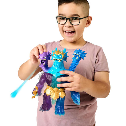 Heroes of Goo Jit Zu Deep Goo Sea King Hydra Figure With Triple Attack 3 in 1 Goo Power. Plus Light And Sound Battle Action!