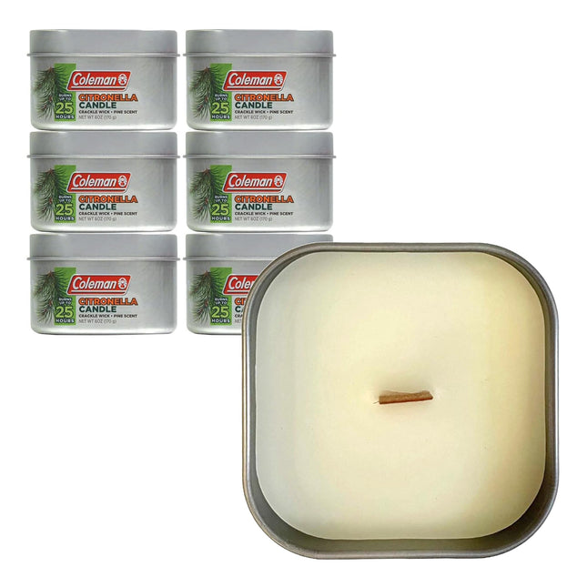Coleman Scented Outdoor Citronella Candle with Woo