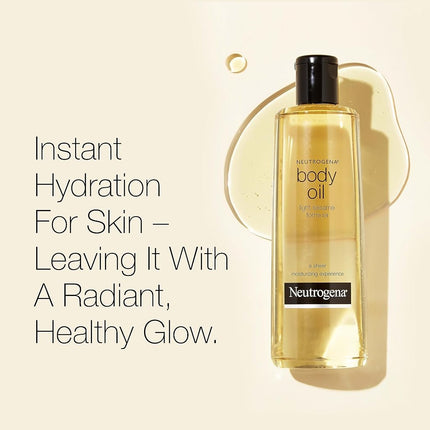 Lightweight Body Oil for Dry Skin, Sheer Moisturizer in Light Sesame Formula, 2 Bottles