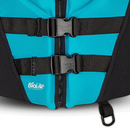 O'Brien Women's Traditional Neoprene USCGA Life Jacket, Aqua, Small