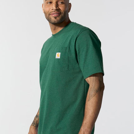 Carhartt Men's Loose Fit Heavyweight Short-sleeve Pocket T-shirt (Big & Tall), North Woods Heather, XXL Tall