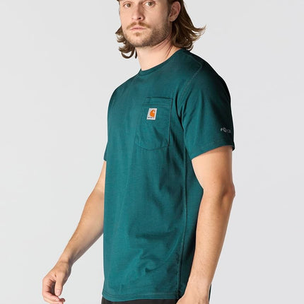 Carhartt Men's Irvine Relaxed Garment Dyed T-Shirt, Greenstone, XXXL Tall