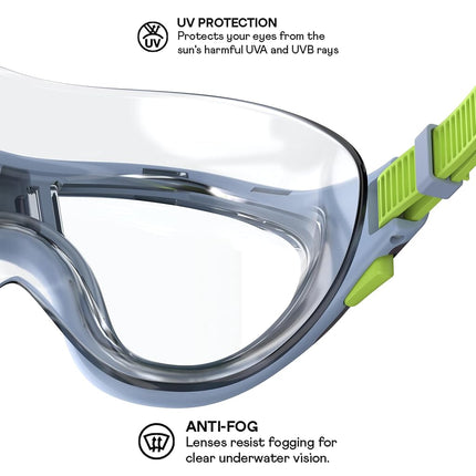 Speedo Unisex Child Swim Goggles Biofuse 2.0 Junior - Mask Pale Purple/Clear, One Size